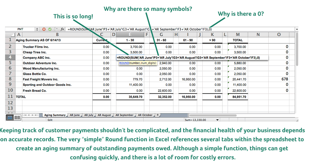 Tracking customer payments