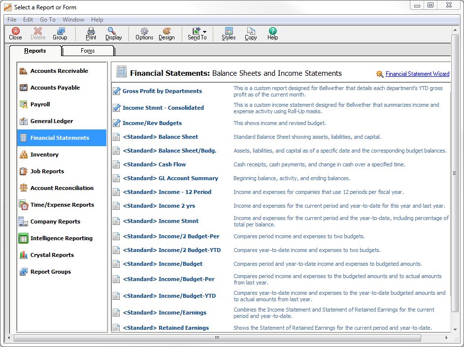 Financial statements